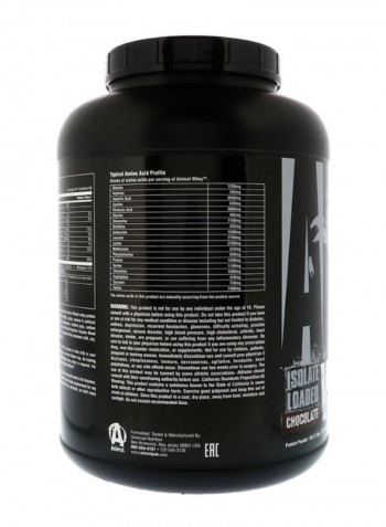 Chocolate Flavour Animal Isolate Loaded Whey Protein