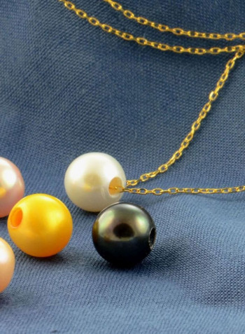 18 Karat Gold Interchangeable Pearl Necklace