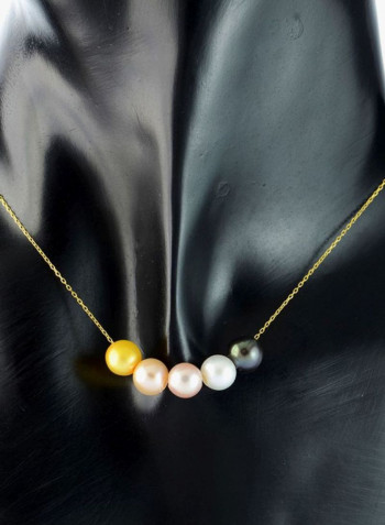 18 Karat Gold Interchangeable Pearl Necklace