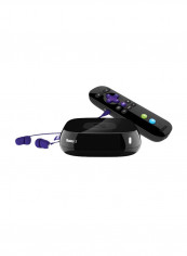 Wireless Streaming Media Player Roku 3 Black/Purple