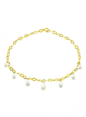 18 Karat Gold Pearl Drops Bracelet