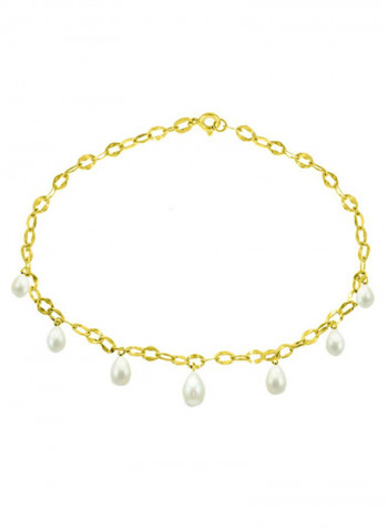18 Karat Gold Pearl Drops Bracelet
