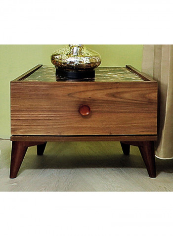 2-Piece Ruby End Table Set Brown