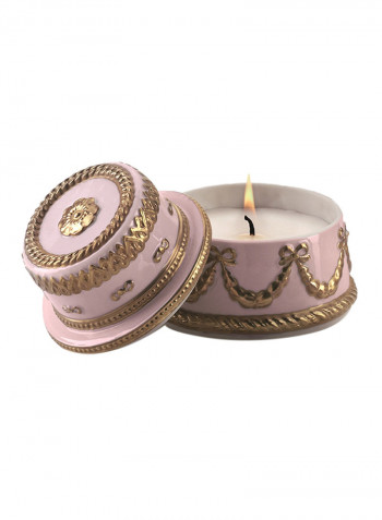 Baby Chantilly Scented Candle Light Pink/Gold 10X10cm