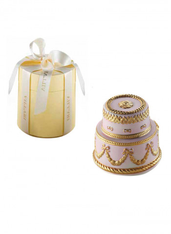 Baby Chantilly Scented Candle Light Pink/Gold 10X10cm