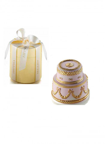 Baby Chantilly Scented Candle Light Pink/Gold 10X10cm