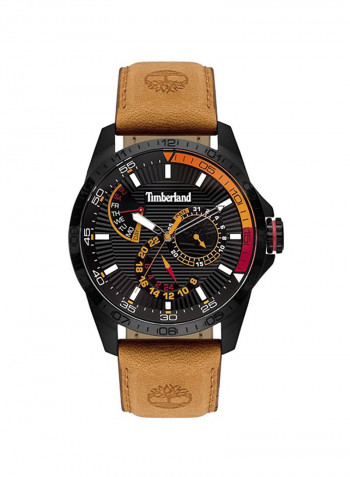 Men's Leather Analog Wrist Watch T TBL15641JSB-02