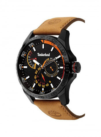 Men's Leather Analog Wrist Watch T TBL15641JSB-02