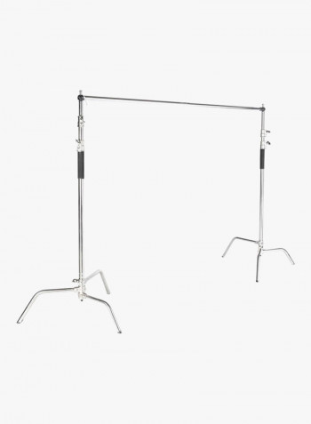Stainless Steel Adjustable Background Stand Silver