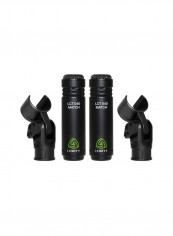 2-Piece LCT 040 Condenser Microphone with Matched Stereo Pair for Instrument Recordings LCT 040 Match Pair Black