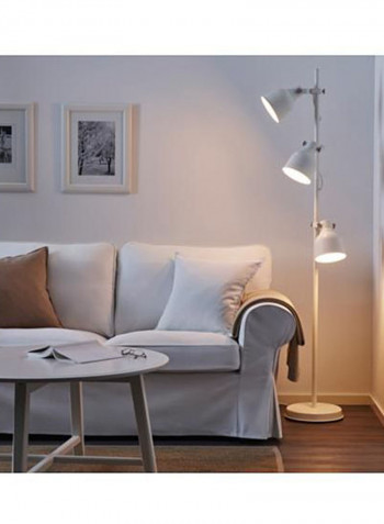 Floor Lamp With 3-Spot White 4x8centimeter