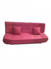 Pull Out Sofa Bed With 2-Cushions Red 190x50x120centimeter