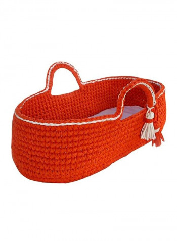 Handmade Crochet Moses Travel Basket
