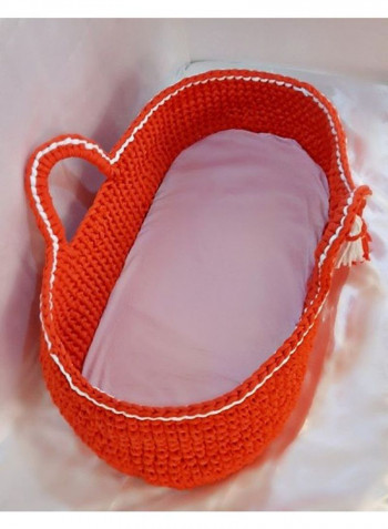 Handmade Crochet Moses Travel Basket