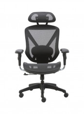 Munche High-Back Executive Mesh Chair Black/Gunmetal 65x73x39cm