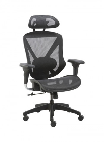 Munche High-Back Executive Mesh Chair Black/Gunmetal 65x73x39cm