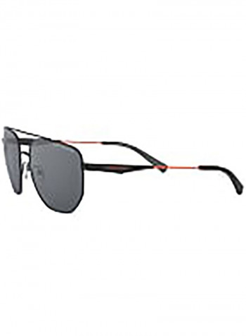 Men's Rectangular Sunglasses - Lens Size: 59 mm
