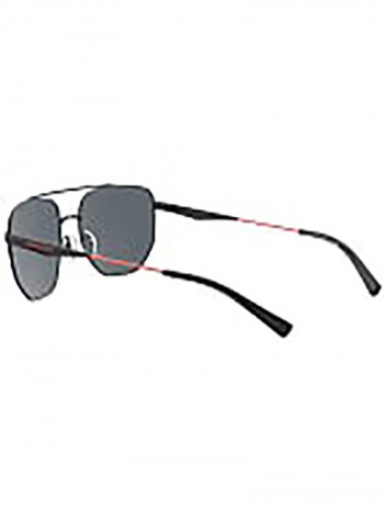 Men's Rectangular Sunglasses - Lens Size: 59 mm