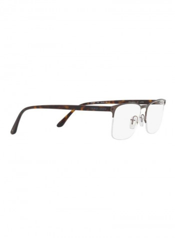 Semi-Rimless Eyeglasses Frame - Lens Size: 55 mm للرجال