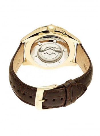 Men's Leather Analog Wrist Watch SRN052P1
