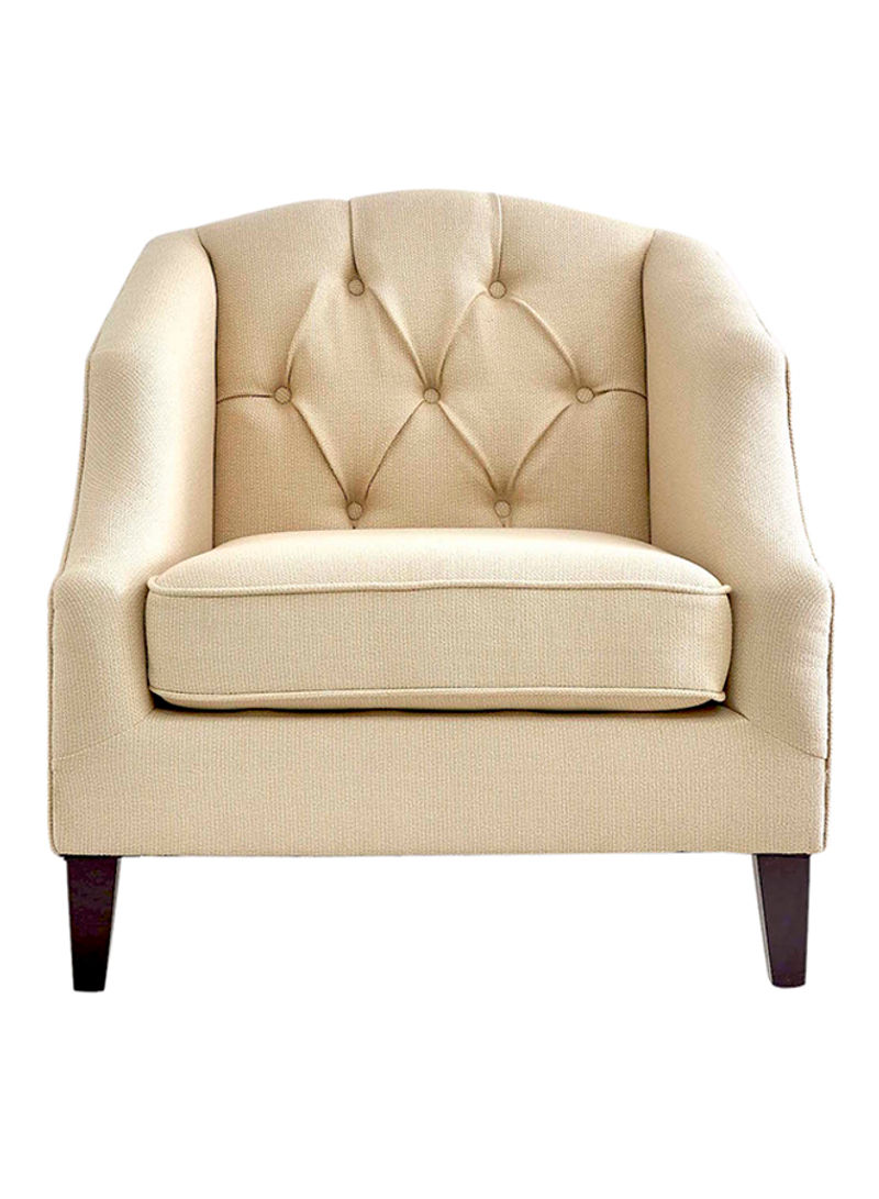 Astel Living Room Accent Chair Oatmeal 82x82x85.5centimeter