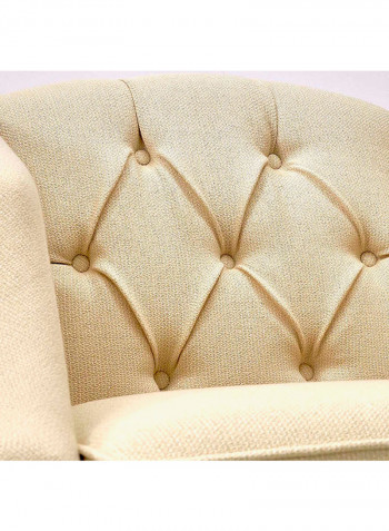 Astel Living Room Accent Chair Oatmeal 82x82x85.5centimeter
