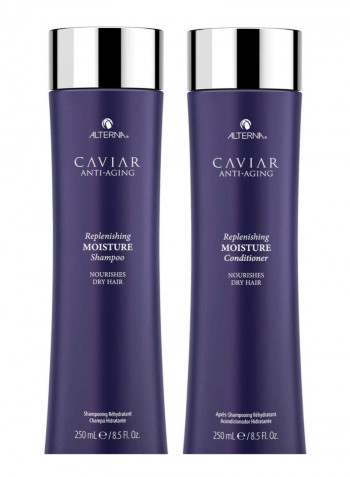 2-Piece Caviar Anti-Aging Moisture Shampoo And Conditioner Set 2 x 8.5ounce