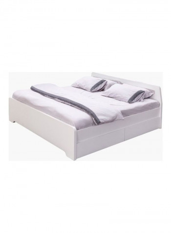 Askim King Bed White
