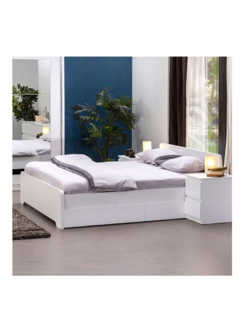 Askim King Bed White