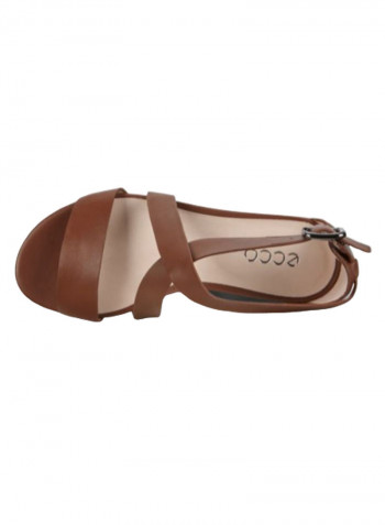 Cinnamon Celeste W Slip-On Flat Sandals Brown