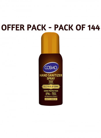 Hand Sanitizer Spray Pack Of 144 Multicolour 100ml