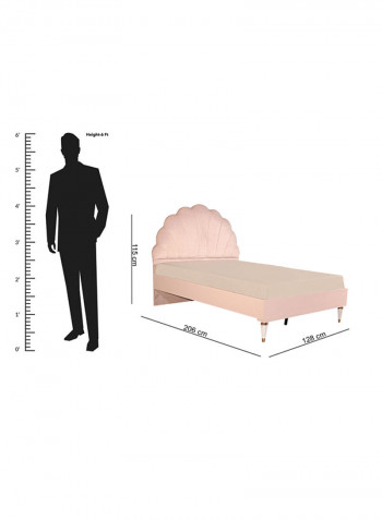 Orchid Twin Bed Pink 206x115x128cm