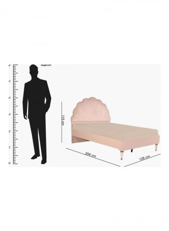 Orchid Twin Bed Pink 206x115x128cm