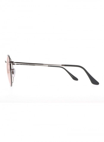 Men's Round Metal Sunglasses - Lens Size: 53 mm