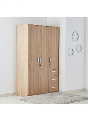 Scratch Resistant Joy Wardrobe Beige 120 x 200cm