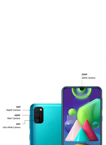 Samsung Galaxy M21 Dual SIM Green 4GB RAM 64GB 4G LTE - UAE Version