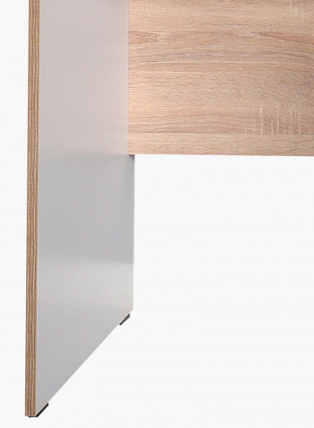 Plus Study Desk With Shelf Unit And 2-Drawers Cabinet Multicolour 105 x 170 x 56centimeter