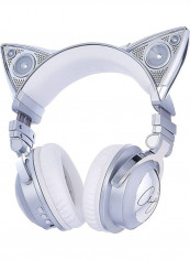 Wireless Mini Cat Ear Headphone Silver