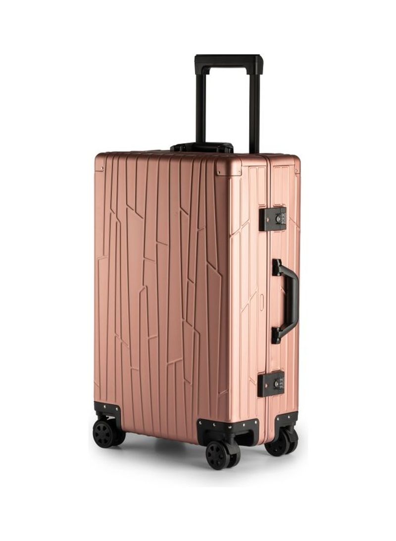 Ultra-Light Expandable 4 Spinner Wheels Hardside Luggage Trolley Rose Gold