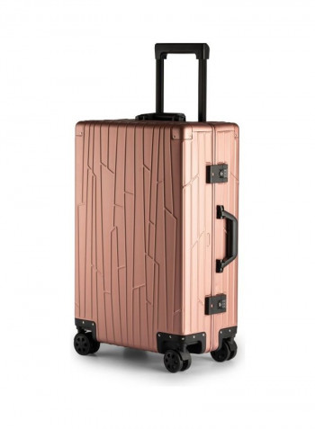 Ultra-Light Expandable 4 Spinner Wheels Hardside Luggage Trolley Rose Gold