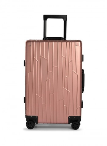 Ultra-Light Expandable 4 Spinner Wheels Hardside Luggage Trolley Rose Gold