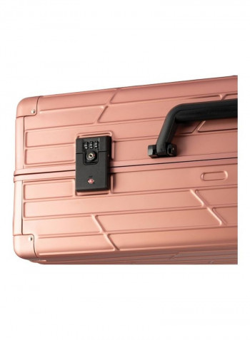 Ultra-Light Expandable 4 Spinner Wheels Hardside Luggage Trolley Rose Gold