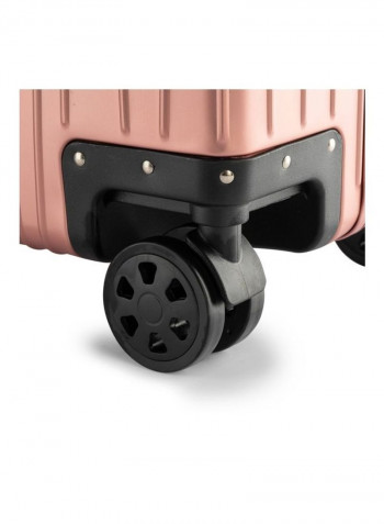 Ultra-Light Expandable 4 Spinner Wheels Hardside Luggage Trolley Rose Gold