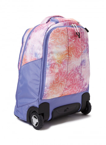 5 Piece Blaise Wheeled Backpack Set Unicorn Cloud