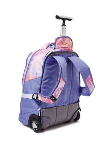 5 Piece Blaise Wheeled Backpack Set Unicorn Cloud