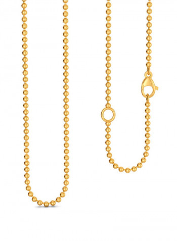 18K Gold Ball Chain