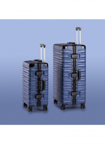 2-Piece Spinner Wheel Luggage Set Blue