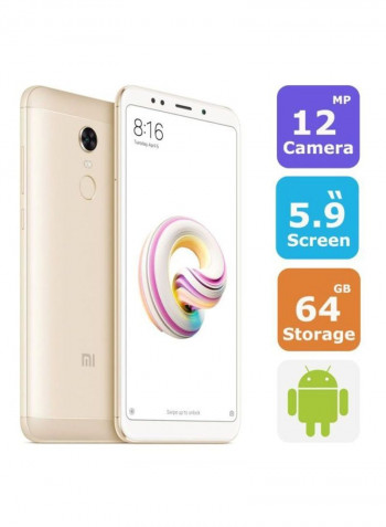 Redmi 5 Plus Dual SIM Gold 4GB RAM 64GB 4G LTE