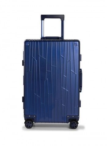 Ultra-Light Expandable 4 Spinner Wheels Hardside Luggage Trolley Blue