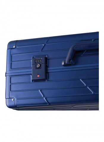 Ultra-Light Expandable 4 Spinner Wheels Hardside Luggage Trolley Blue